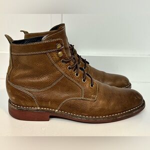 Cole Haan Men’s Blythe Combat Lace Up Chukka Dress Boots Brown Size 10.5